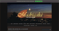 Desktop Screenshot of madrigalia.es