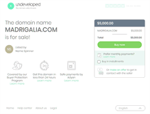 Tablet Screenshot of madrigalia.com